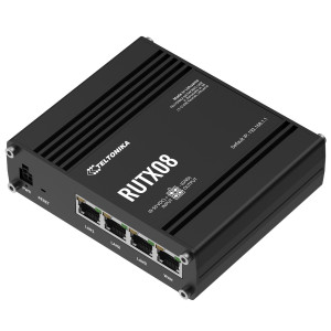 Teltonika RUTX08 Industrial Ethernet Router Router, Quad-core ARM Cortex A7 717 MHz CPU, 256 MB RAM